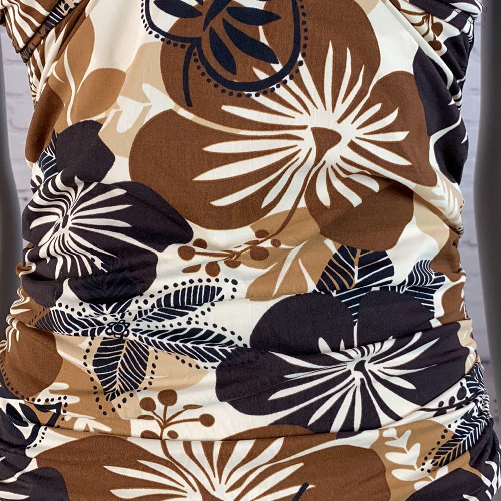 LA BLANCA Black/Brown/Cream 1pc Swimsuit Size: 8 - Picture 5 of 17
